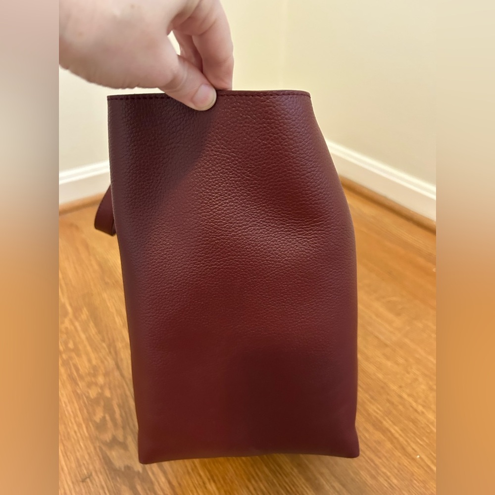 Sezane Gabin Bag - Burgundy Grained - Picture 8 of 13